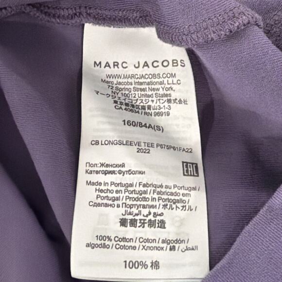 Heaven by Marc Jacobs Purple Bunny Graphic Long Sleeve Top Women’s S - Picture 12 of 12